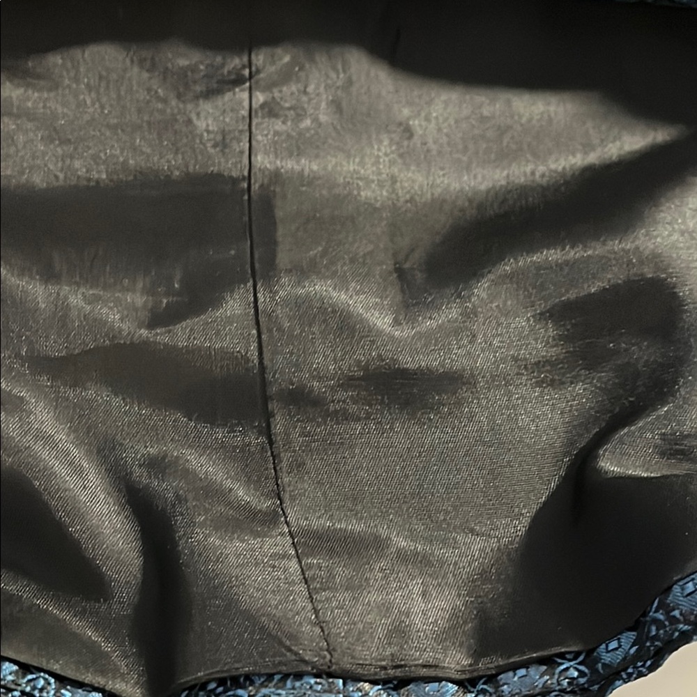 Vintage Career Essentials Blue Patterned Vest - B… - image 8